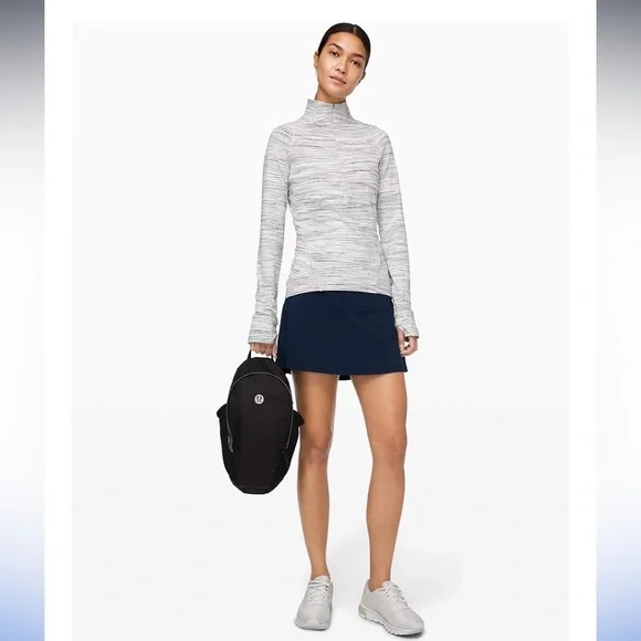 Lululemon True Navy Blue Pace Rival Mid Rise Skirt Skort 8 - Picture 3 of 15